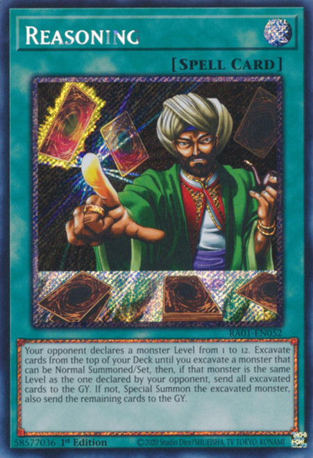 RA01-EN052 Reasoning (Platinum Secret Rare)