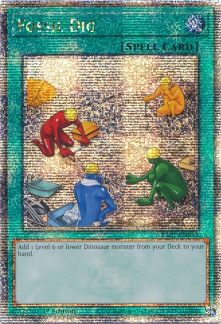 RA01-EN053 Fossil Dig (Quarter Century Secret Rare)