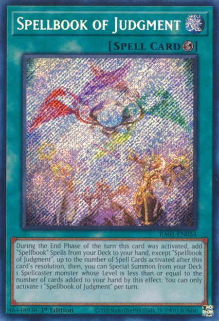 RA01-EN054 Spellbook of Judgment (Secret Rare)