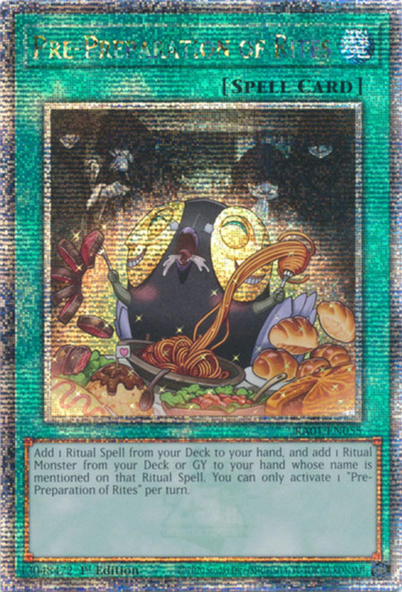 RA01-EN055 Pre-Preparation of Rites (Quarter Century Secret Rare)