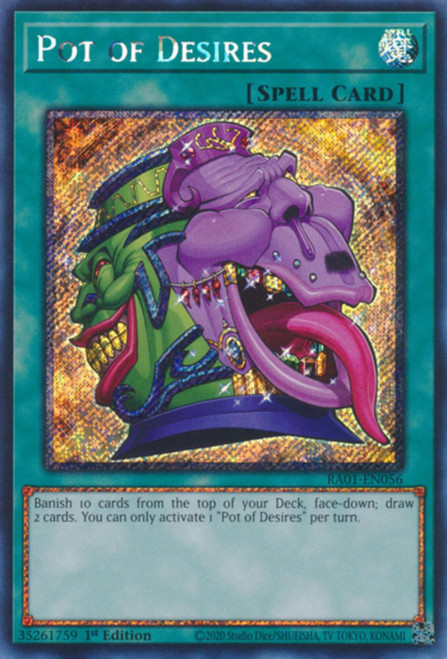 RA01-EN056 Pot of Desires (Platinum Secret Rare)