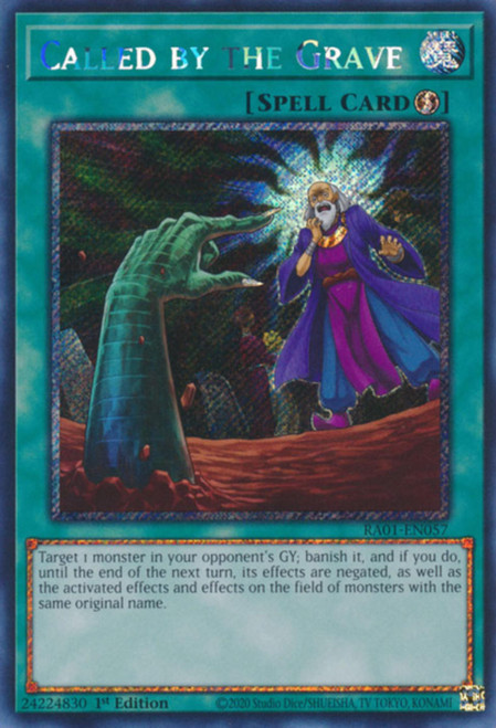 RA01-EN057 Called by the Grave (Platinum Secret Rare)