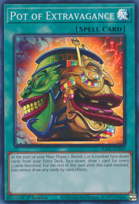 RA01-EN059 Pot of Extravagance (Super Rare)