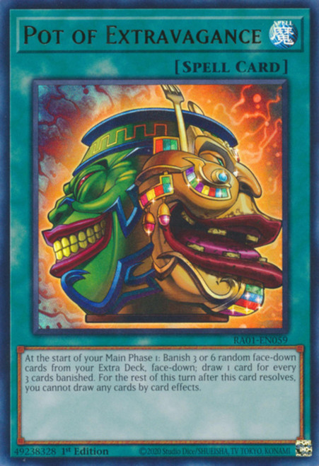RA01-EN059 Pot of Extravagance (Ultra Rare)