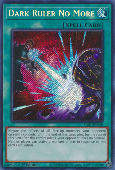 RA01-EN060 Dark Ruler No More (Secret Rare)