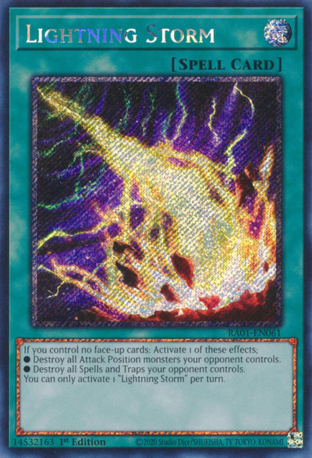 RA01-EN061 Lightning Storm (Platinum Secret Rare)