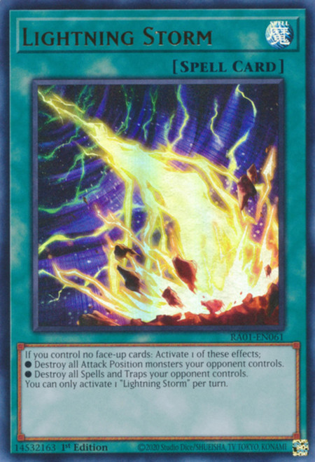 RA01-EN061 Lightning Storm (Ultra Rare)