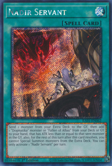 RA01-EN062 Nadir Servant (Platinum Secret Rare)