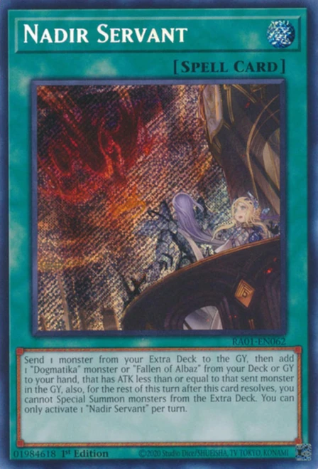 RA01-EN062 Nadir Servant (Secret Rare)