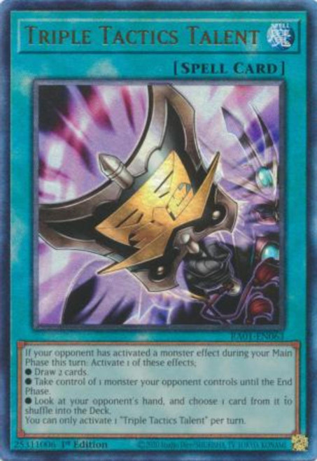RA01-EN063 Triple Tactics Talent (Ultimate Rare)