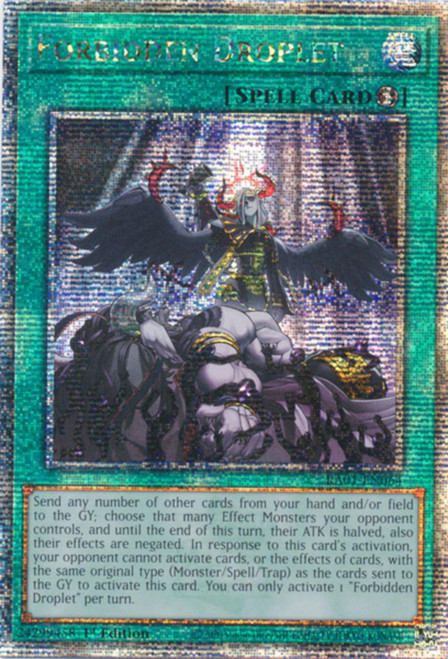 RA01-EN064 Forbidden Droplet (Quarter Century Secret Rare)