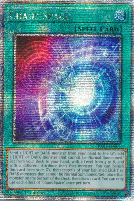 RA01-EN065 Chaos Space (Quarter Century Secret Rare)