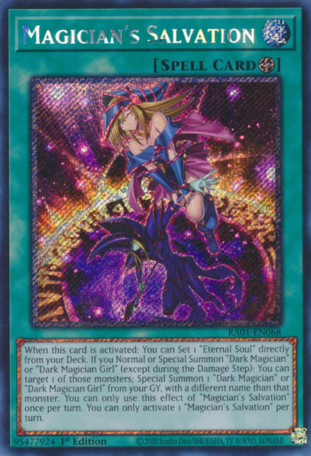 RA01-EN068 Magician's Salvation (Platinum Secret Rare)