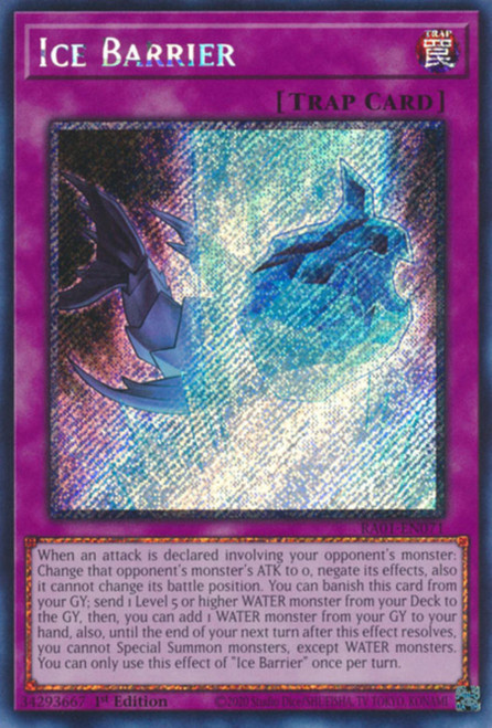 RA01-EN071 Ice Barrier (Platinum Secret Rare)