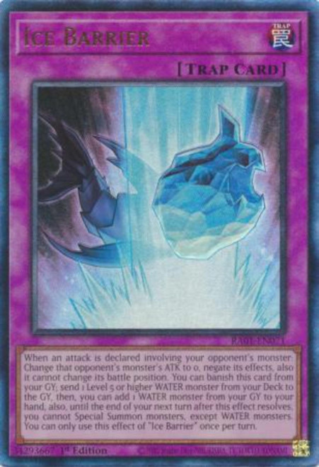 RA01-EN071 Ice Barrier (Ultimate Rare)