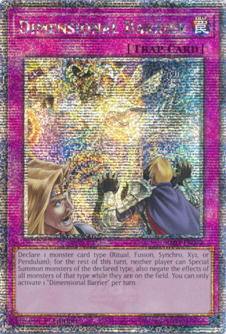 RA01-EN072 Dimensional Barrier (Quarter Century Secret Rare)