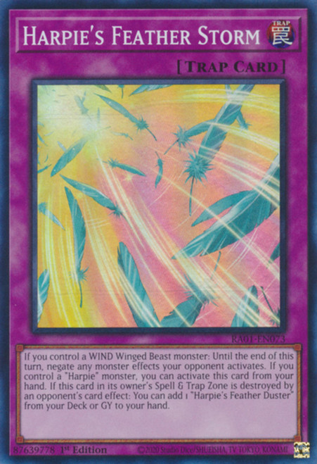 RA01-EN073 Harpie's Feather Storm (Collector's Rare)
