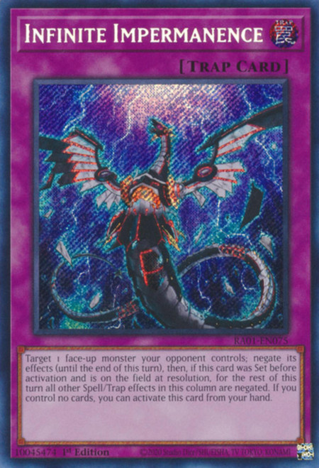 RA01-EN075 Infinite Impermanence (Secret Rare)