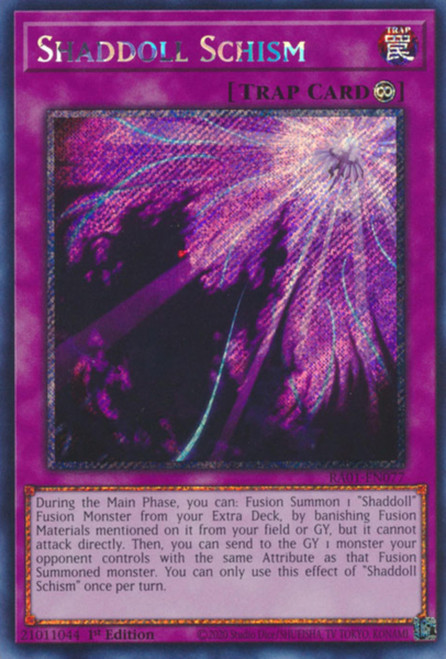 RA01-EN077 Shaddoll Schism (Platinum Secret Rare)