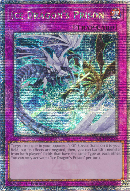 RA01-EN078 Ice Dragon's Prison (Quarter Century Secret Rare)