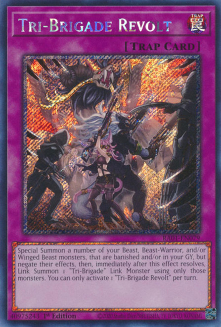 RA01-EN079 Tri-Brigade Revolt (Platinum Secret Rare)