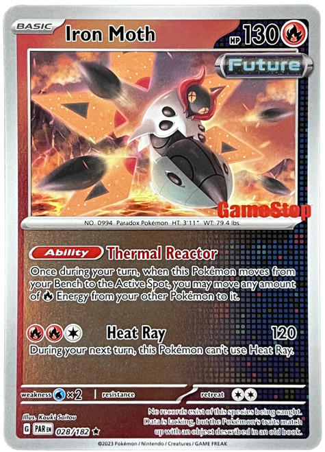 SV Paradox Rift 028/182 Iron Moth (GameStop Stamp)
