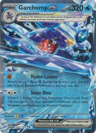 SV Paradox Rift 038/182 Garchomp ex (Half Art) | Magic Madhouse