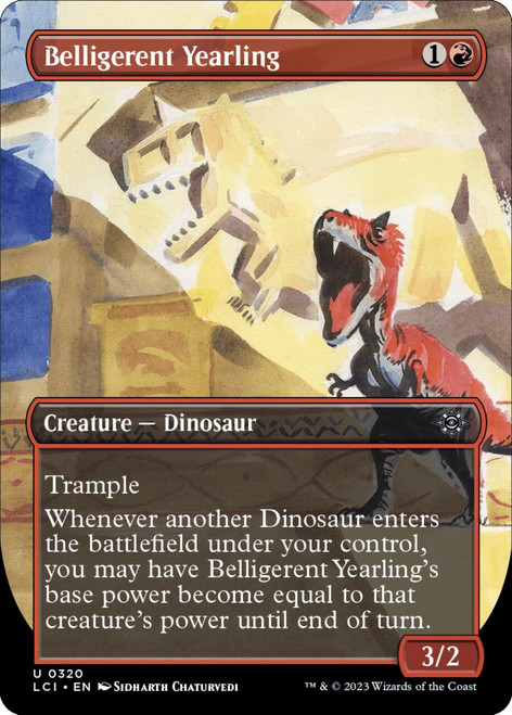 Belligerent Yearling (Borderless Art) (foil)