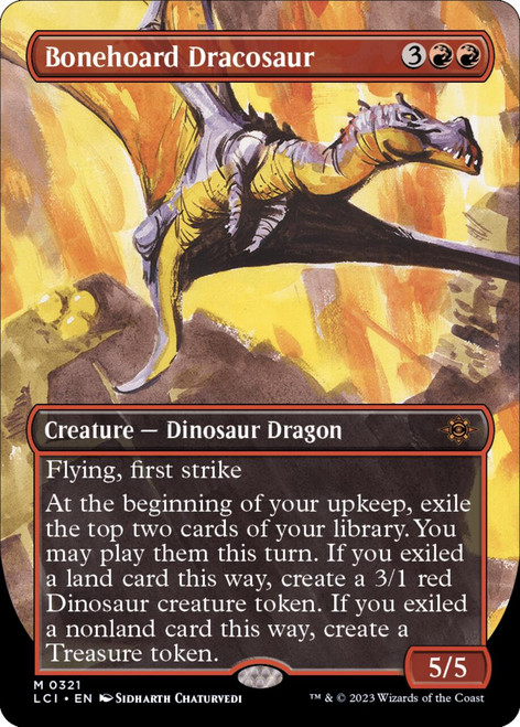 Bonehoard Dracosaur (Borderless Art) (foil)