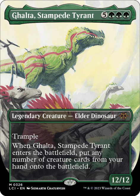 Ghalta, Stampede Tyrant (Borderless Art) (foil)
