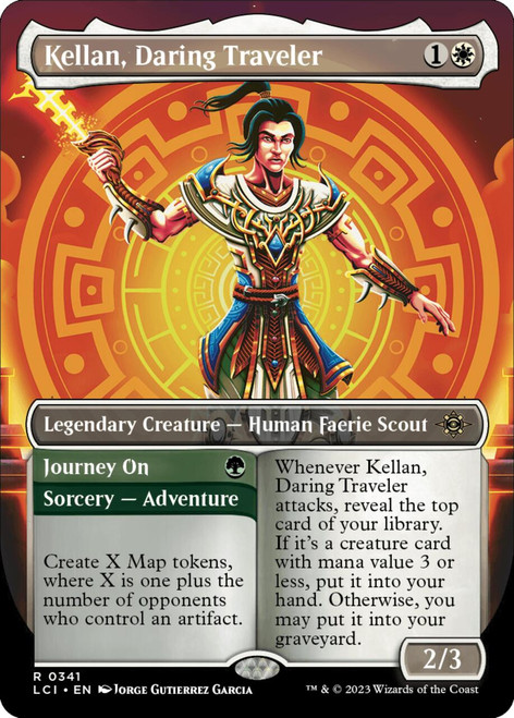 Kellan, Daring Traveler (Borderless Art) (foil)