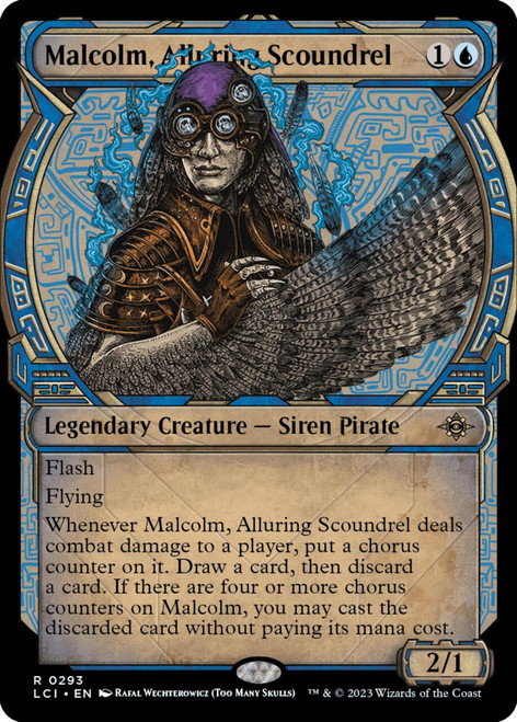 Malcolm, Alluring Scoundrel (Showcase Frame) (foil)