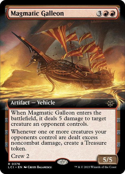Magmatic Galleon (Extended Art) (foil) | Lost Caverns of Ixalan