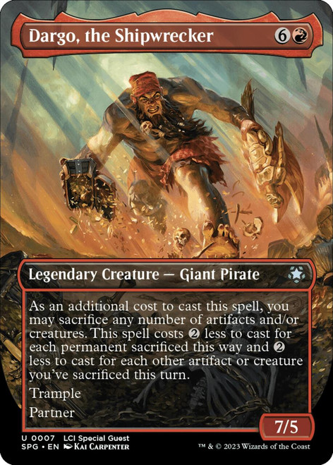 Dargo, the Shipwrecker (Borderless Art) (Foil)