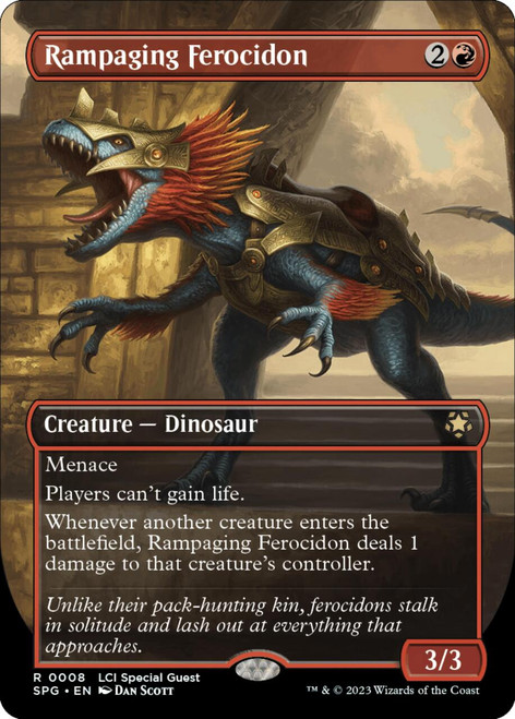 Rampaging Ferocidon (Borderless Art) (Foil)