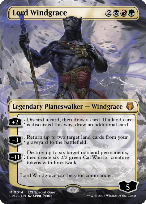 Lord Windgrace (Borderless Art) (Foil)