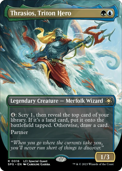 Thrasios, Triton Hero (Borderless Art) (Foil)