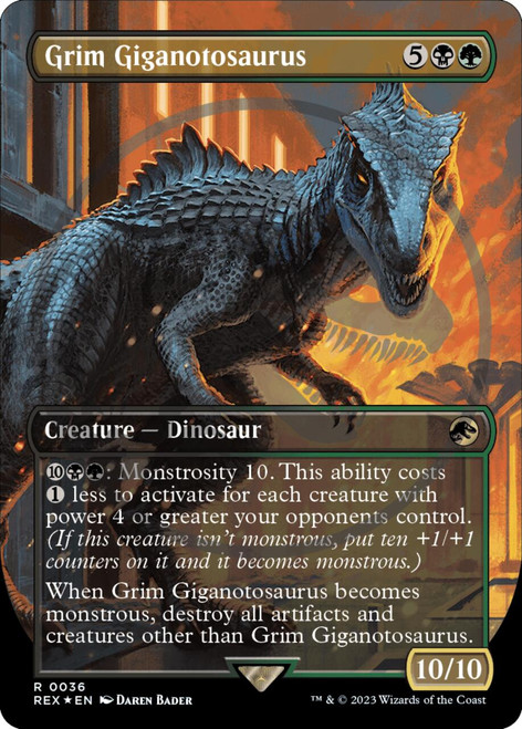 Grim Giganotosaurus (Emblem Foil)