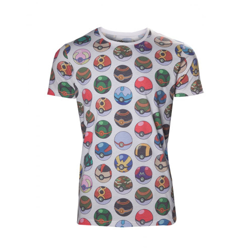 Pokemon - Allover Print Poke Ball T-Shirt