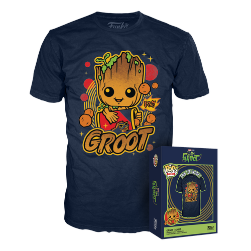 POP! Tees: Groot Shorts - Groot Boxed T-Shirt