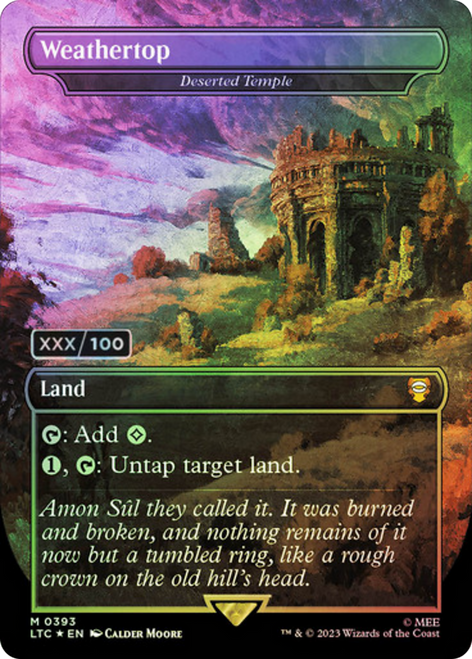 Deserted Temple [Weathertop] (Borderless Foil Serialized - 066/100)