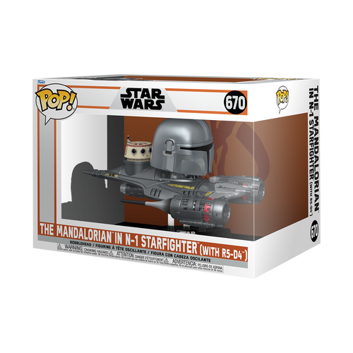 POP! Rides - Star Wars #670 The Mandalorian on N-1 Starfighter (with R5-D4)