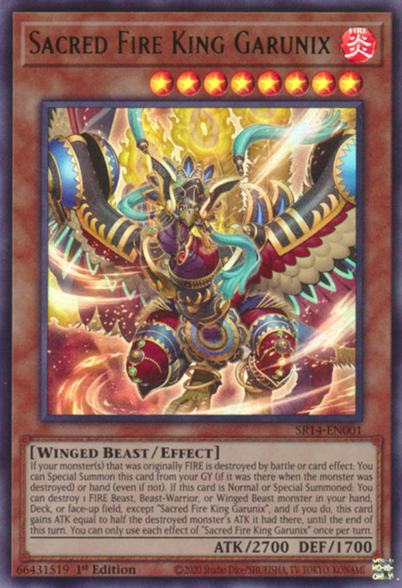 SR14-EN001 Sacred Fire King Garunix