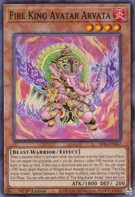 SR14-EN047 Fire King Avatar Arvata