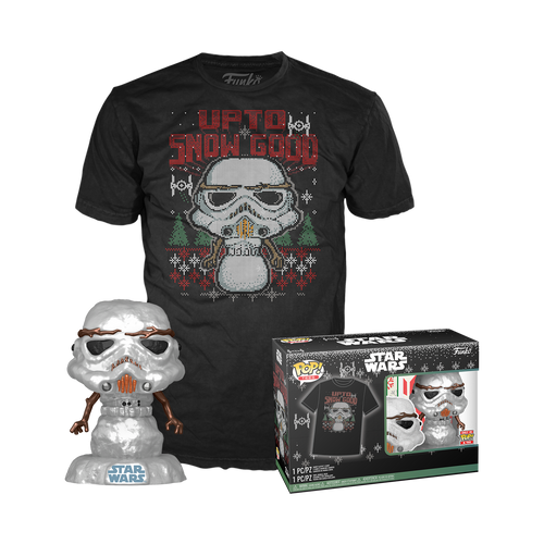 POP! & Tee: Star Wars - Holiday Stormtrooper (Metallic) T-Shirt set