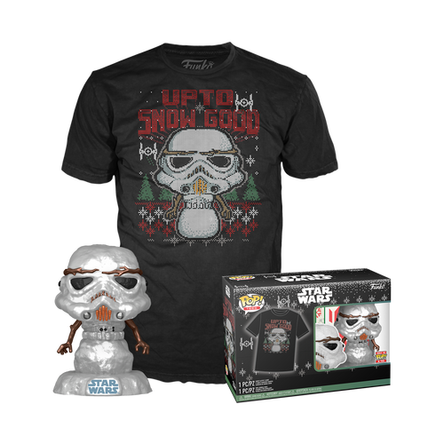 POP! & Tee: Star Wars - Holiday Stormtrooper (Metallic) T-Shirt set