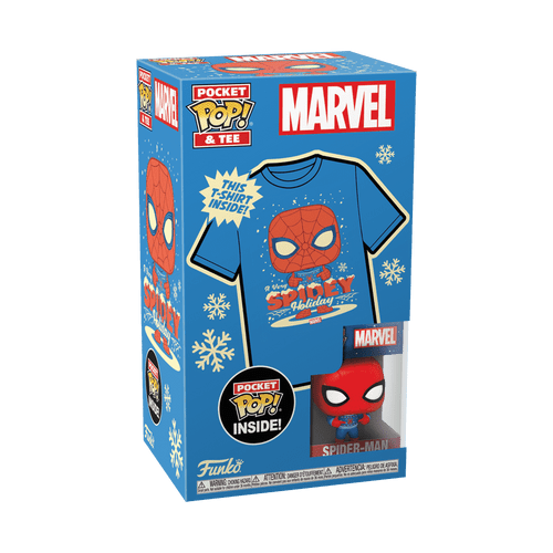 Pocket POP! & Tee: Marvel Holiday - Spider-Man in Ugly Sweater Children's T-Shirt set