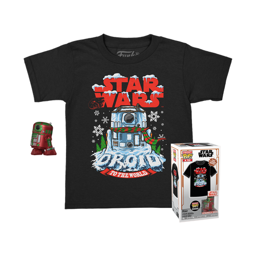 Pocket POP! & Tee: Star Wars - Holiday Astromech Droid Children's T-Shirt set