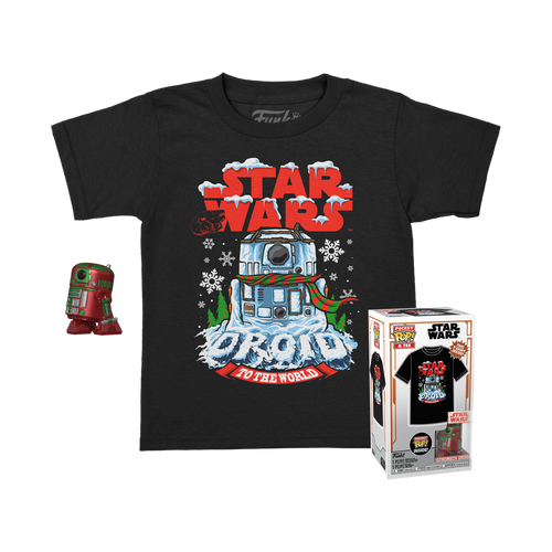 Pocket POP! & Tee: Star Wars - Holiday Astromech Droid Children's T-Shirt set