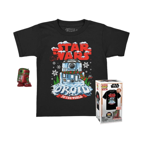 Pocket POP! & Tee: Star Wars - Holiday Astromech Droid Children's T-Shirt set